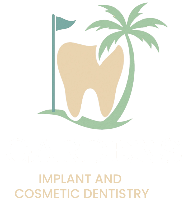 Gardens Implant And Cosmetic Dentistry Logo - Light