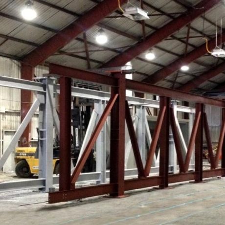 Fireproofing System Applied to Industrial Steel Structure