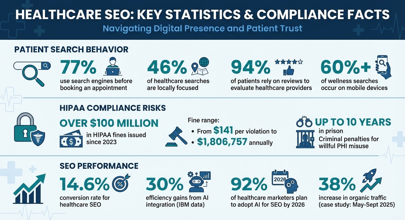 Healthcare SEO Statistics and HIPAA Compliance Fines