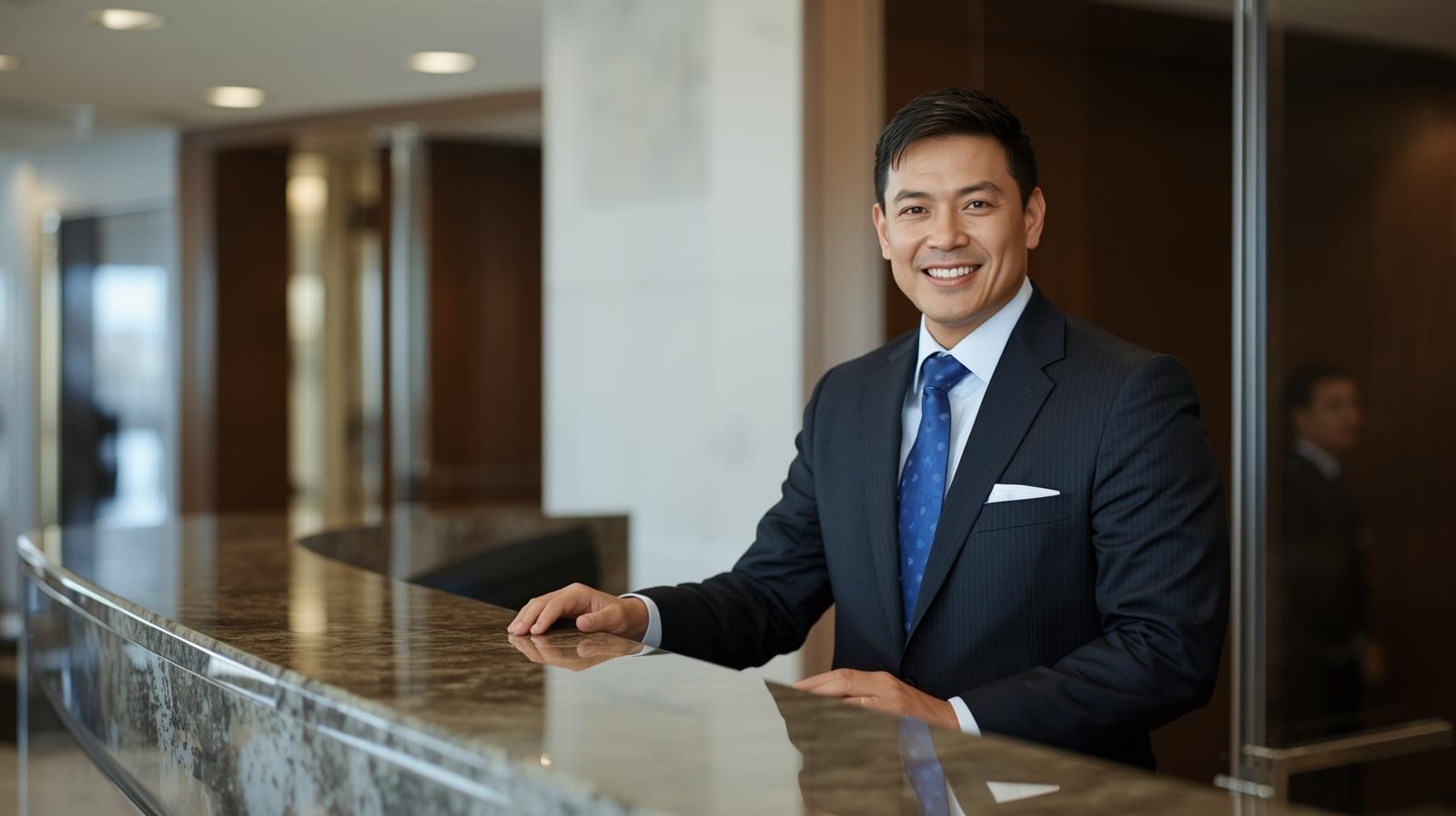 Stacked shipping containers.