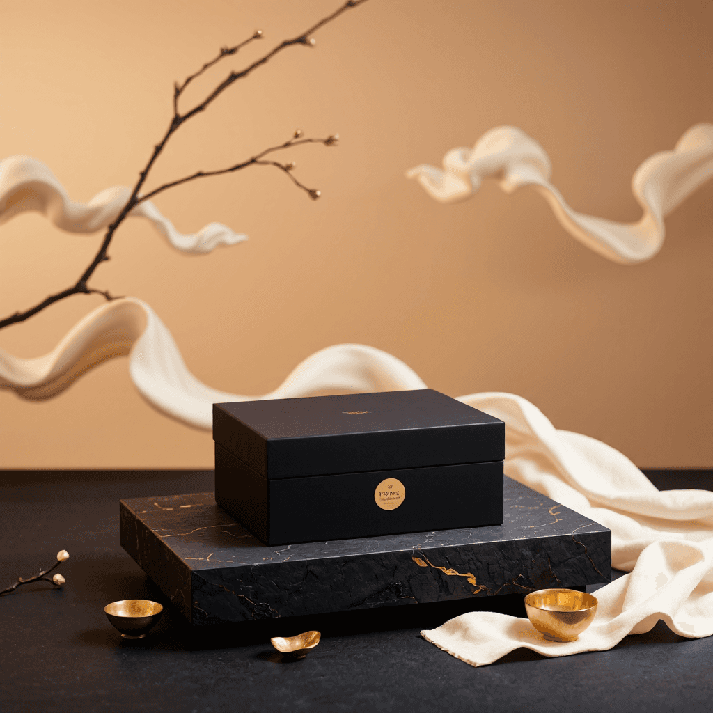 product photography of cardboard box