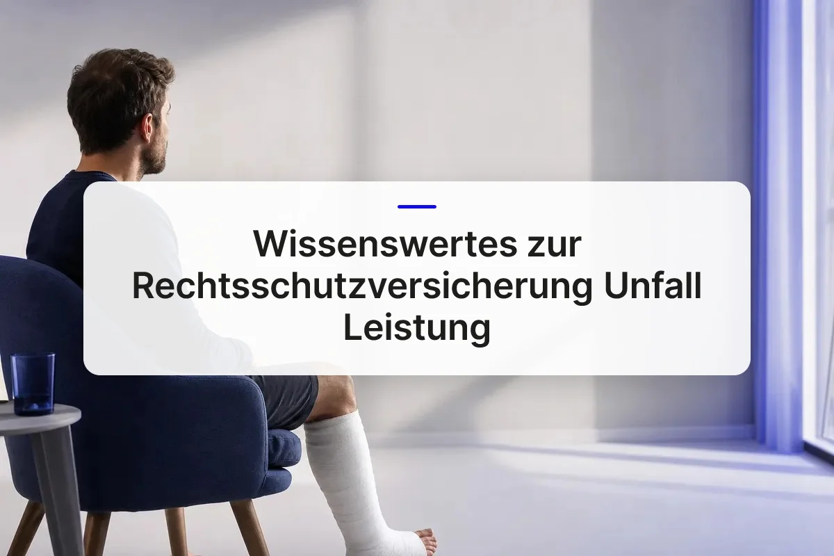 Rechtsschutzversicherung Unfall Leistung overview