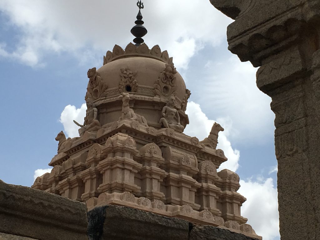 The temple dome shikhara of Veerbhadra temple, Lepakshi