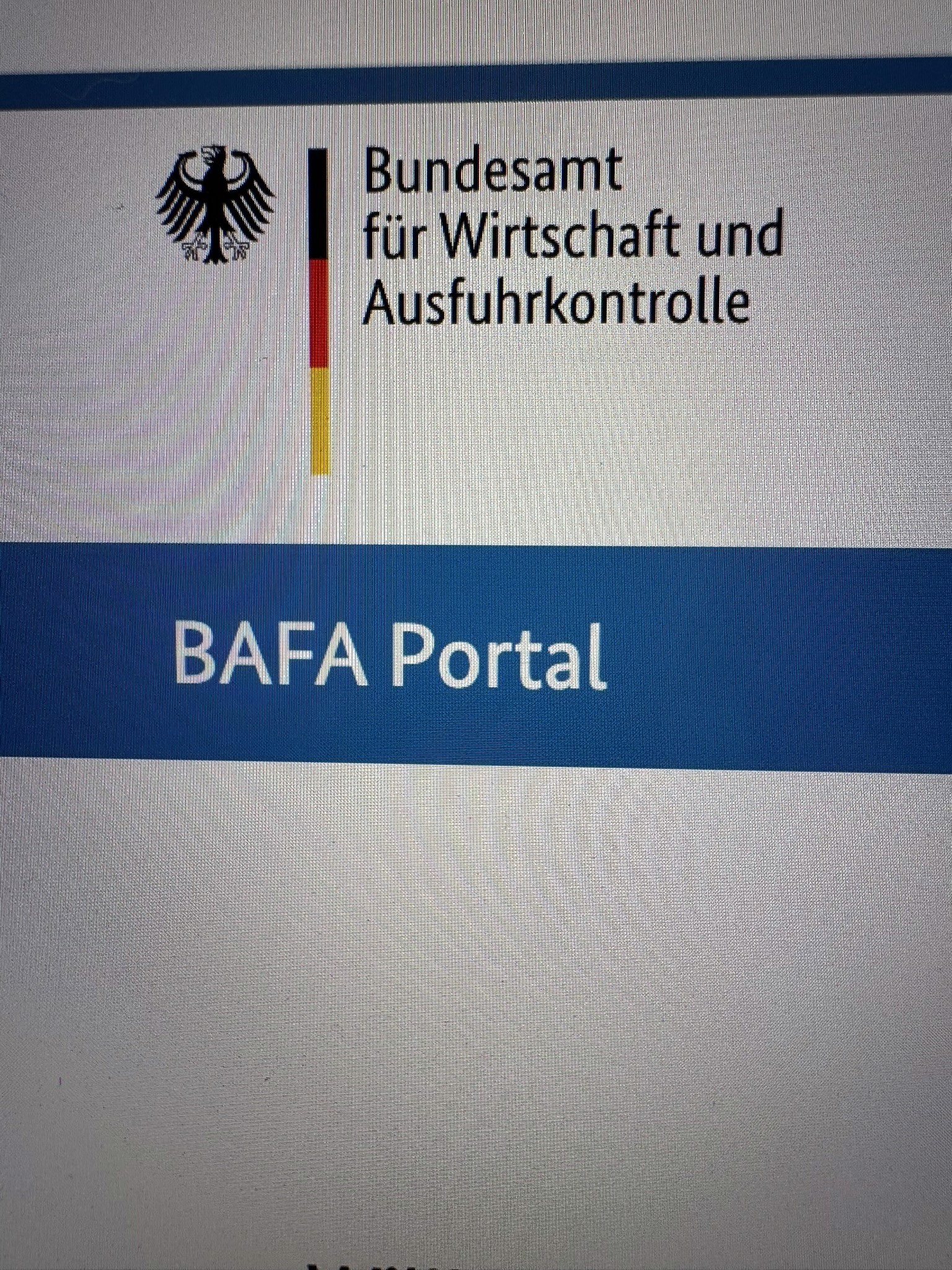 Foto vom BAFA Portal von der Website