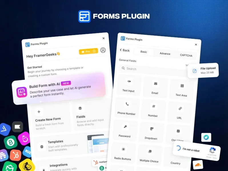 Forms Plugin framer forms