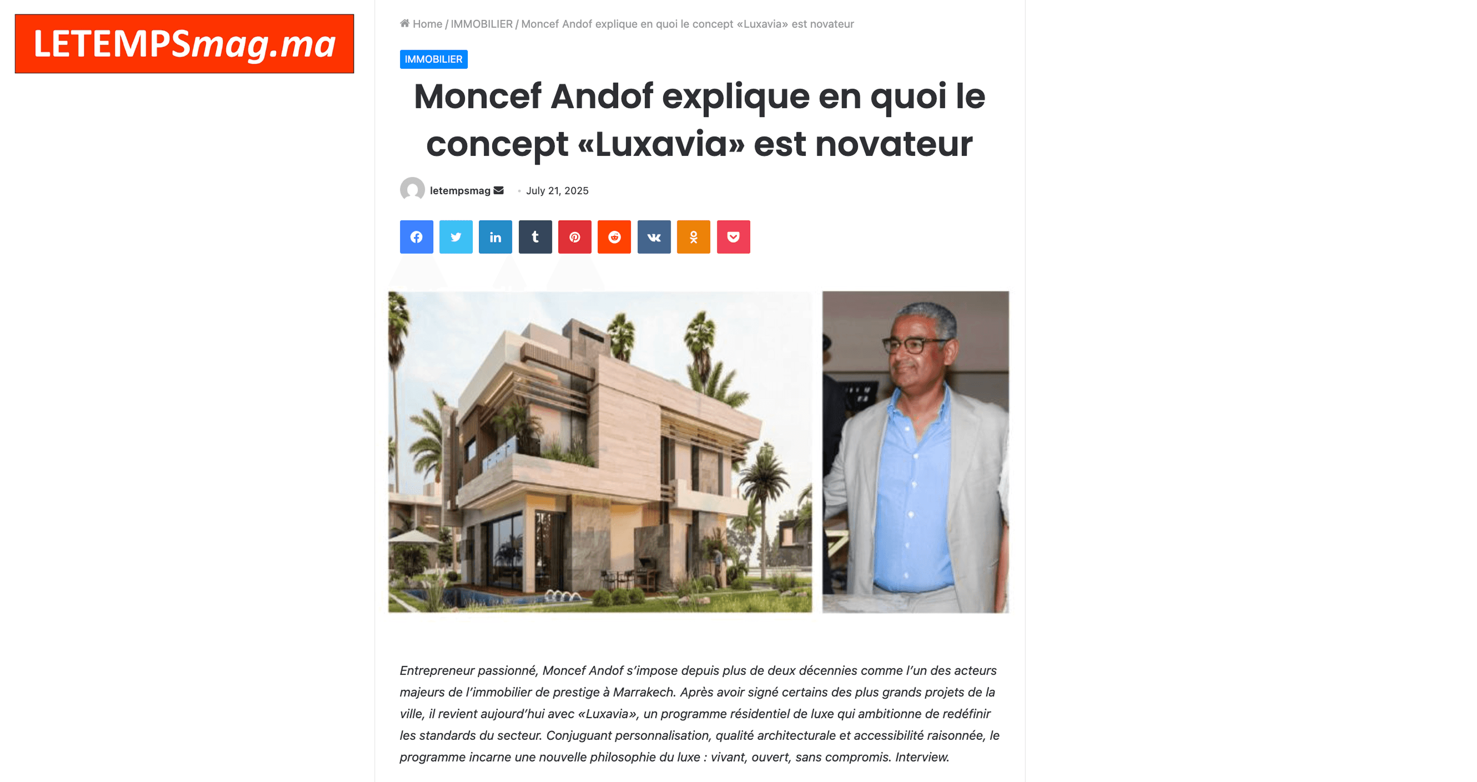 Modern villa