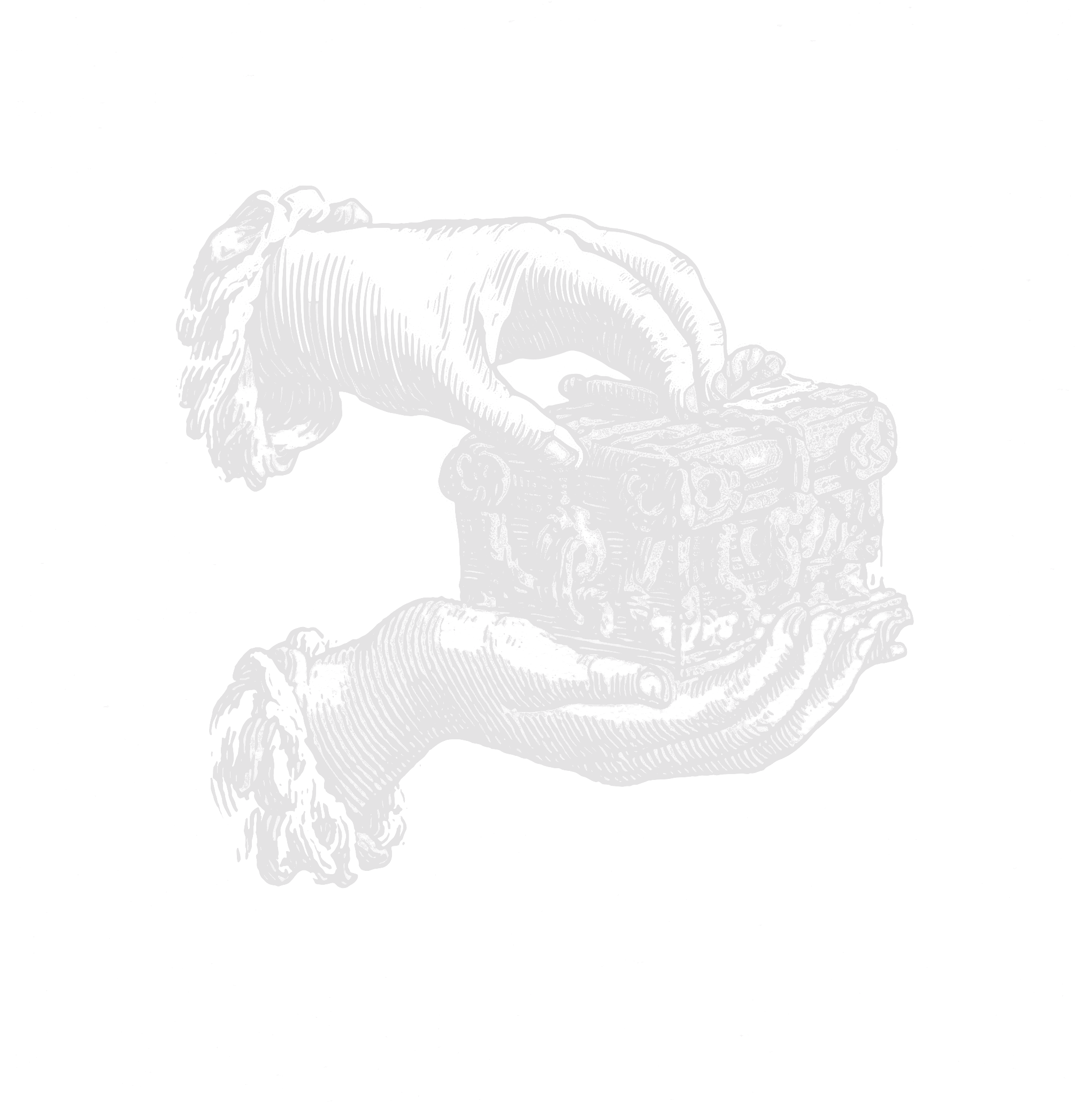 Three people in conversation with warm lighting, including a person wearing a hat and another person wrapped in what appears to be a textured shawl or sweater.