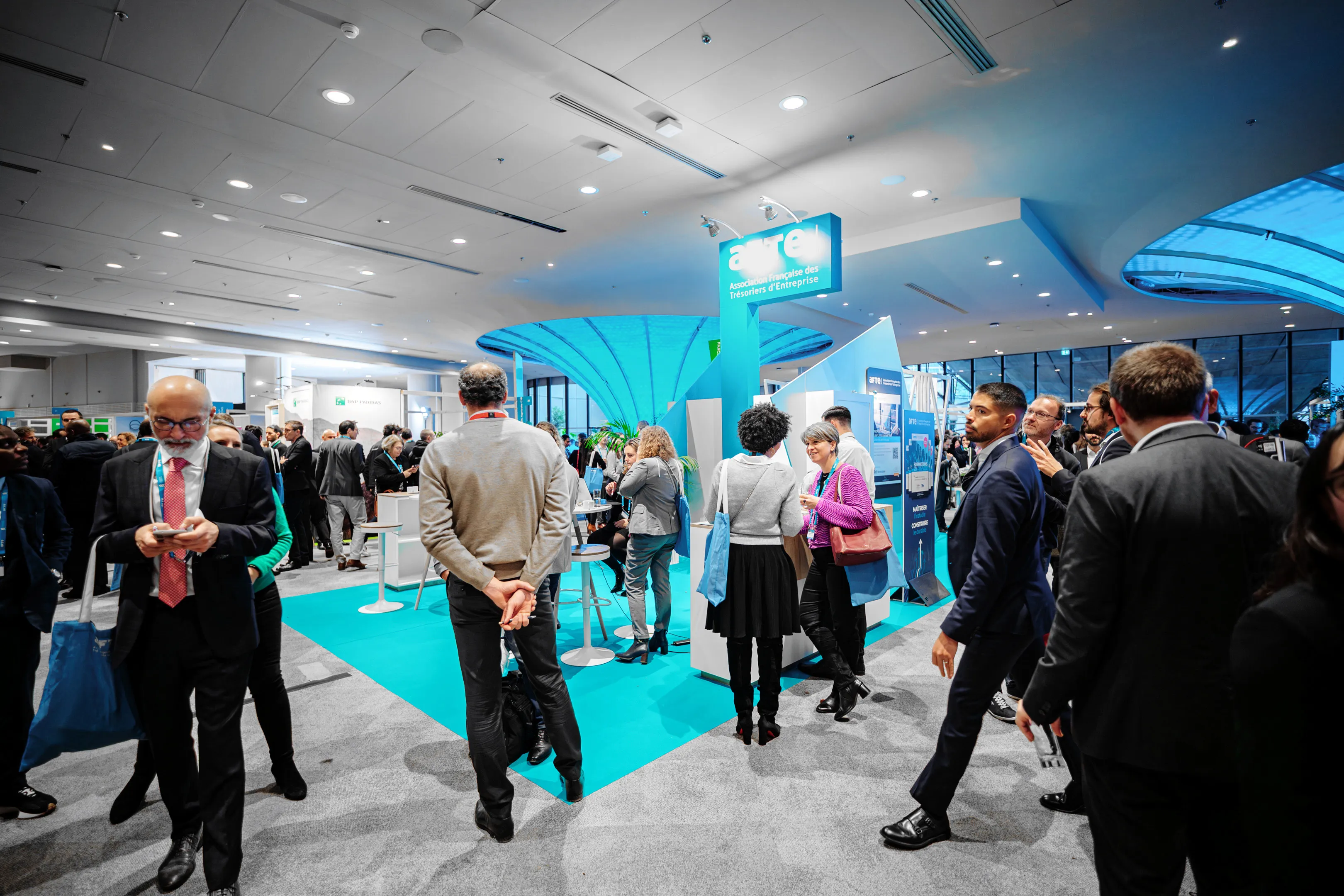 Stand AFTE au salon professionnel 2025 à Paris La Défense – photographie événementielle corporate