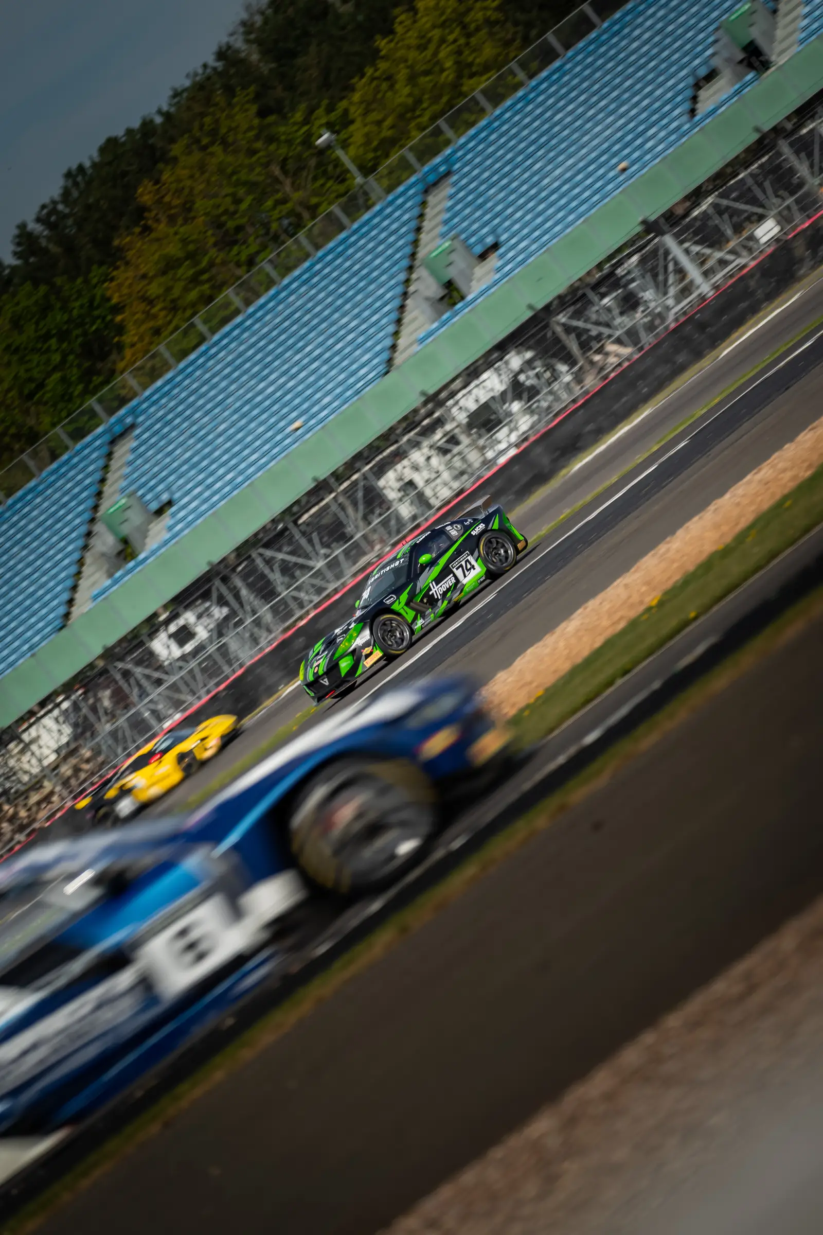 British GT race car captured trackside