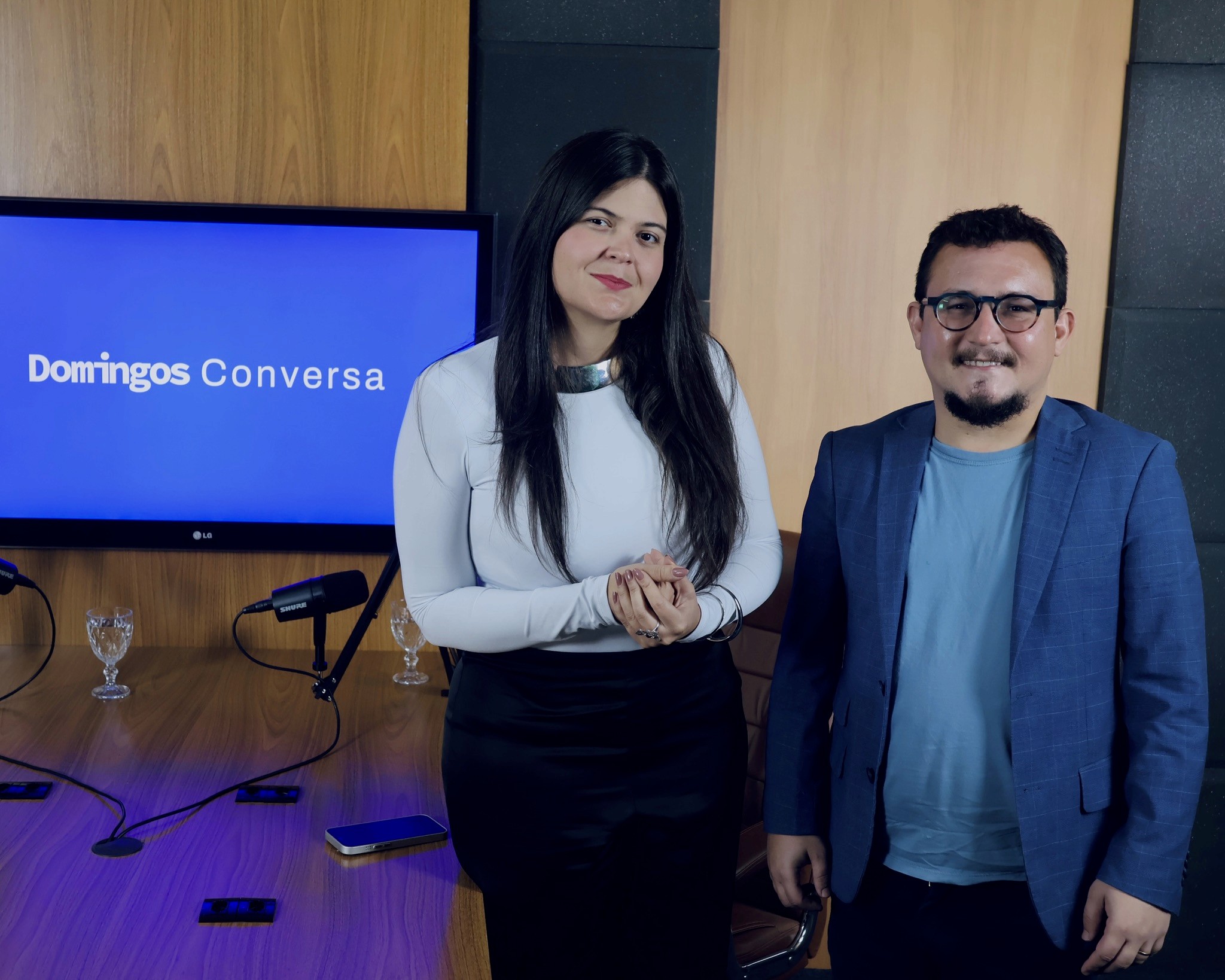 Vereadora Aava Santiago, nos estúdios da TV Capital (Foto: Leo Iran)