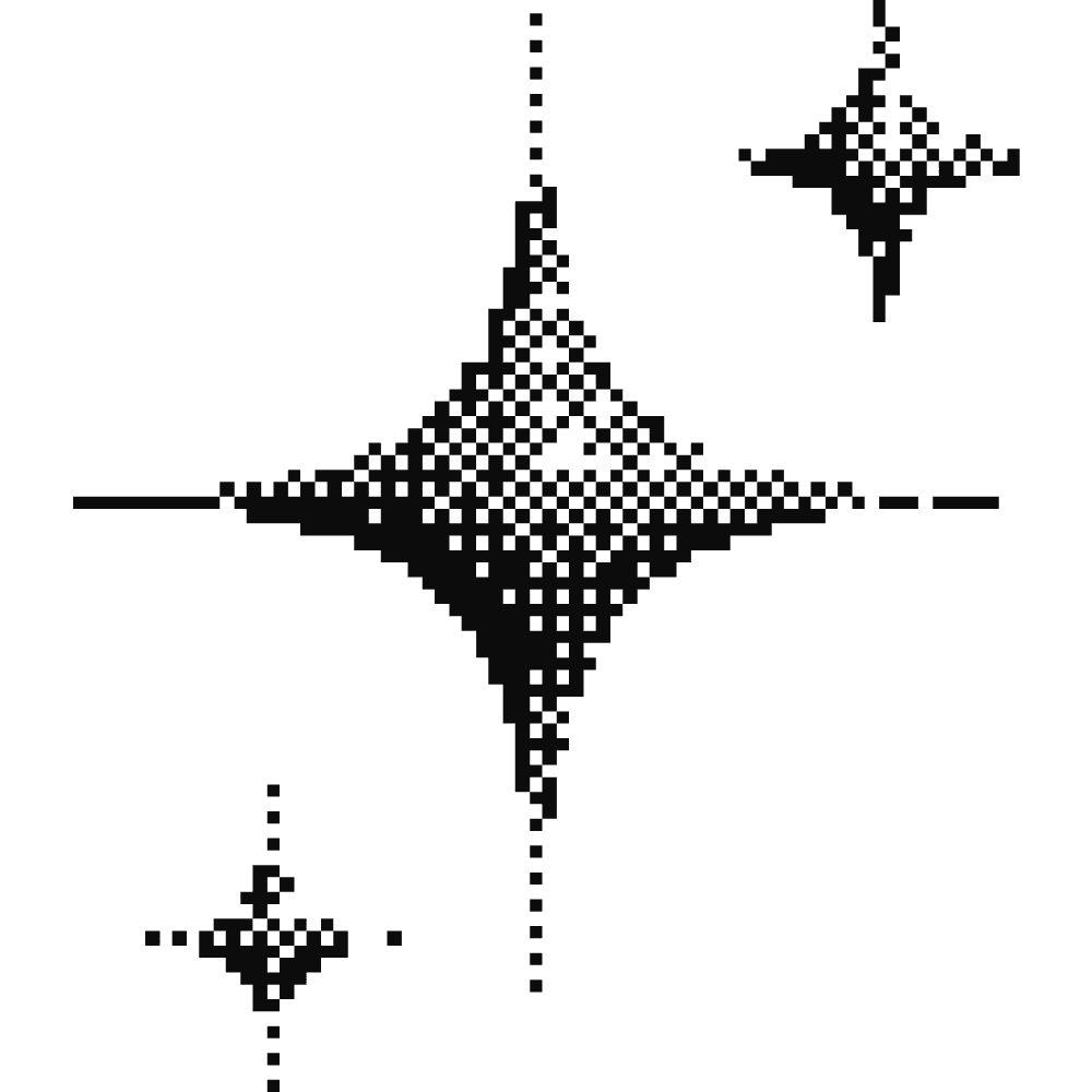 Halftone illustration of abstract shining stars, symbolizing innovation, discovery, and the future of quantum technology venture capital investing.