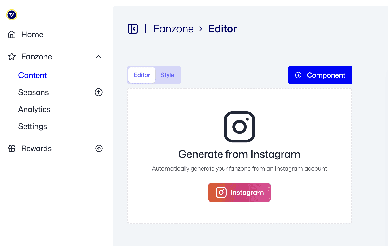 Fanzone Instagram AI