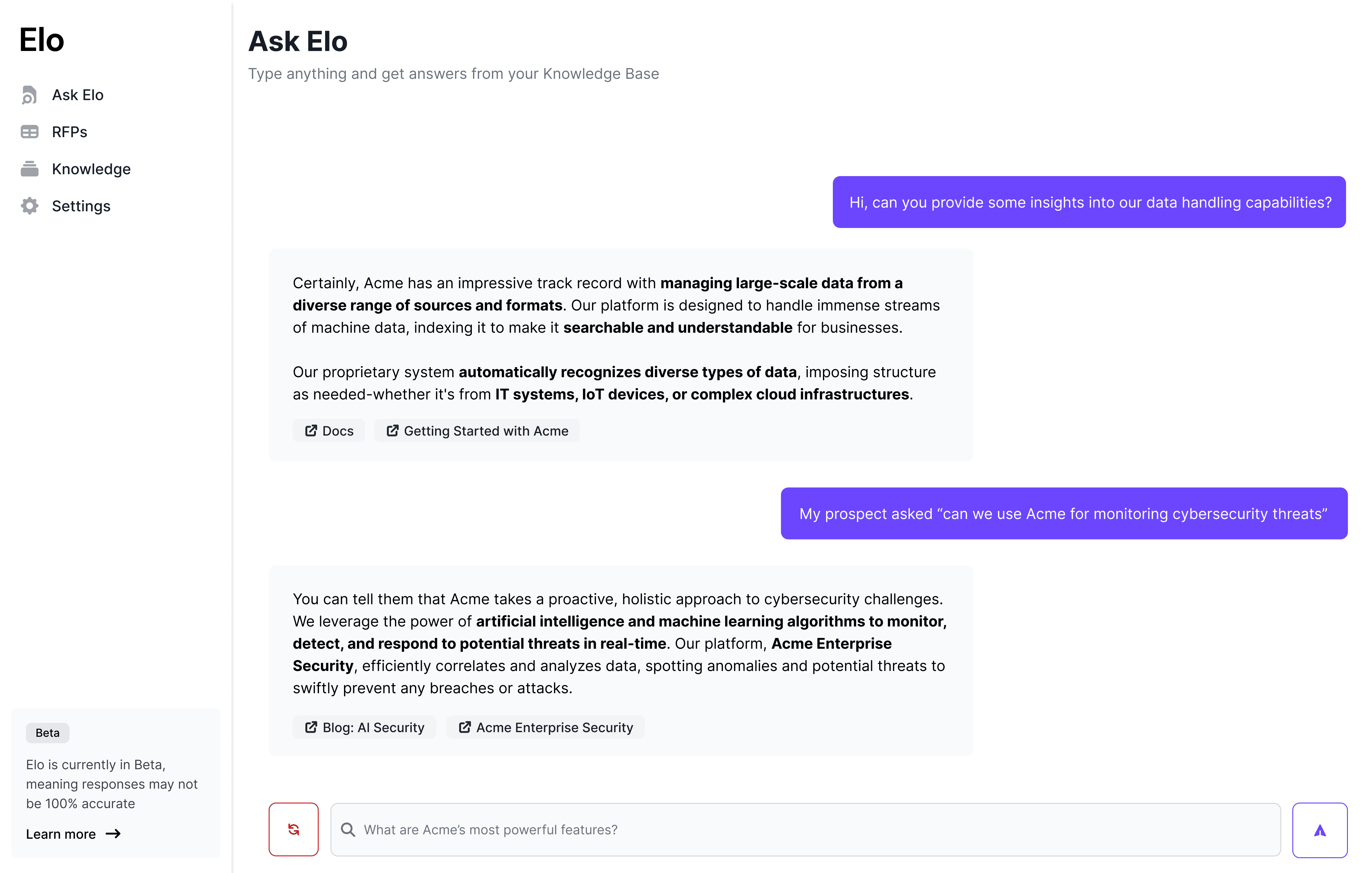 Elo - AI Sidekick for Sales