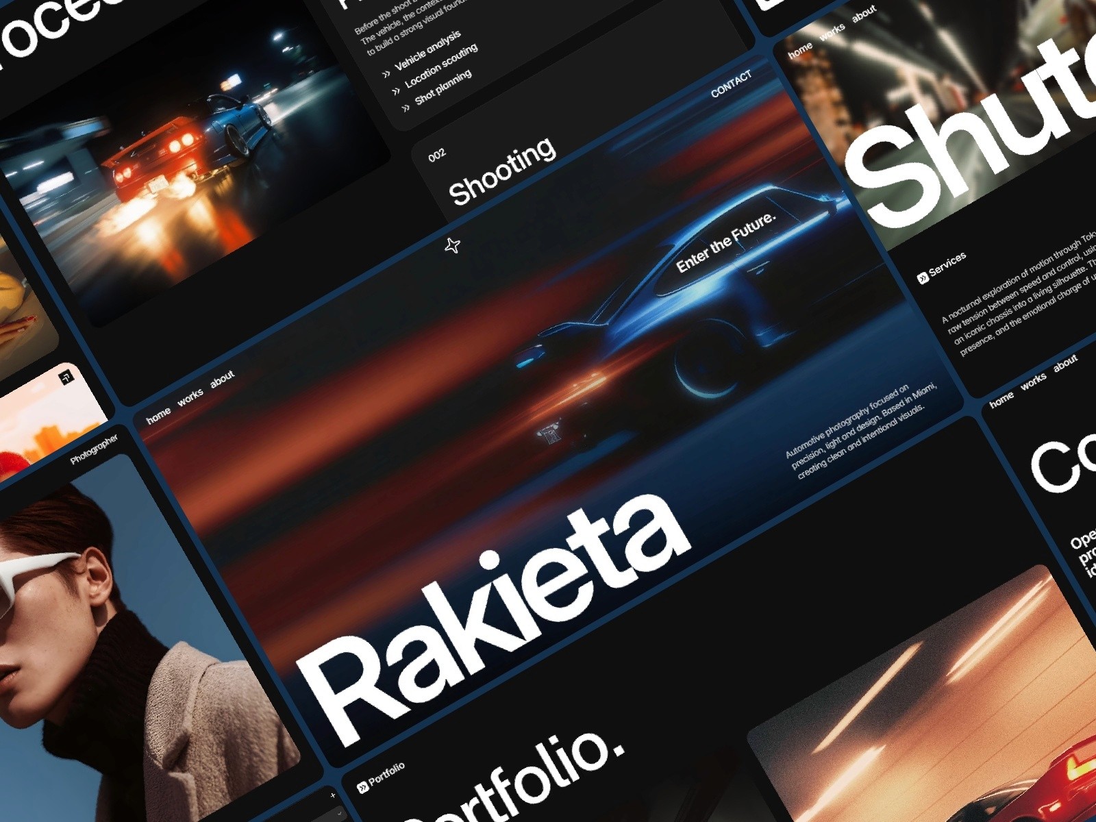 Rakieta — 黑白极简现代创意机构官网设计灵感