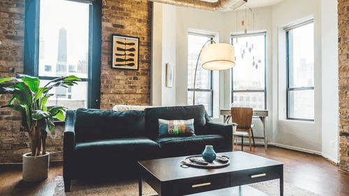 staged living room