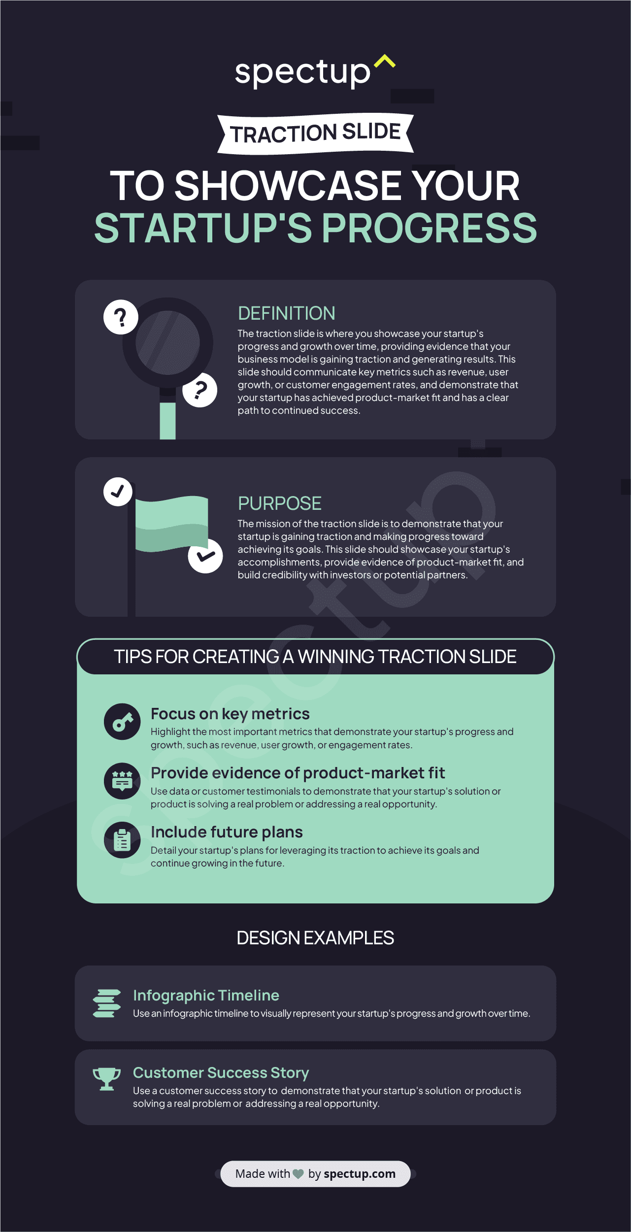 Infographic: Pitch Deck Structure Outline Traction Slide