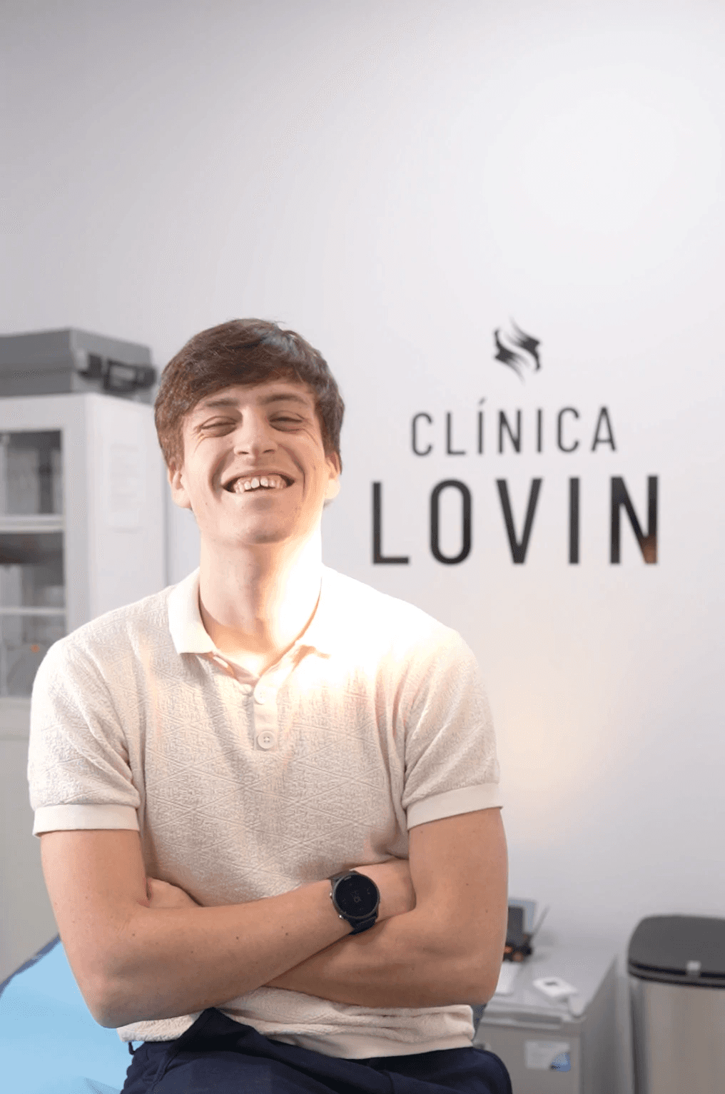 Portrait of a small brown dog on yellow background