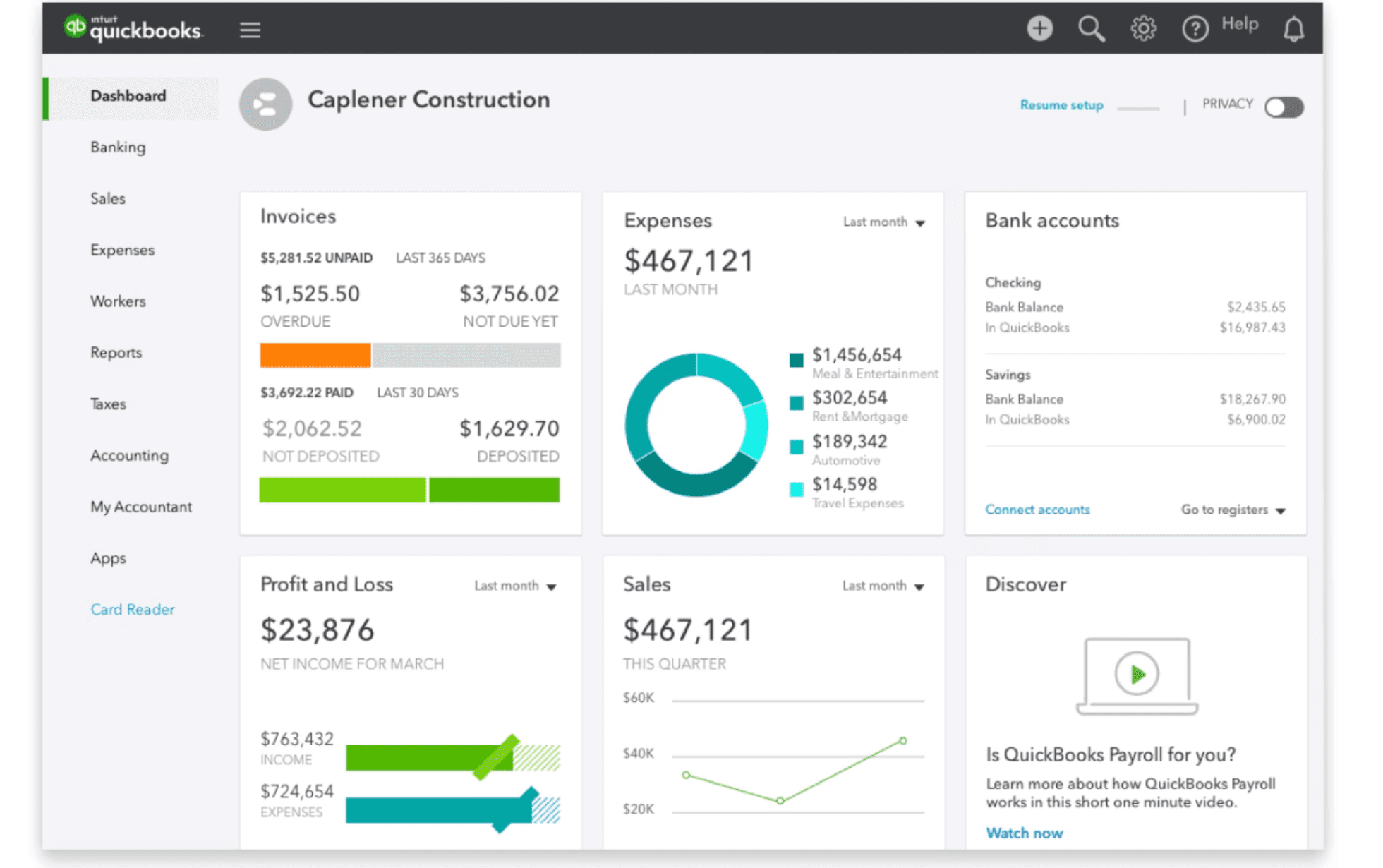 QuickBooks for small business accounting solutions
