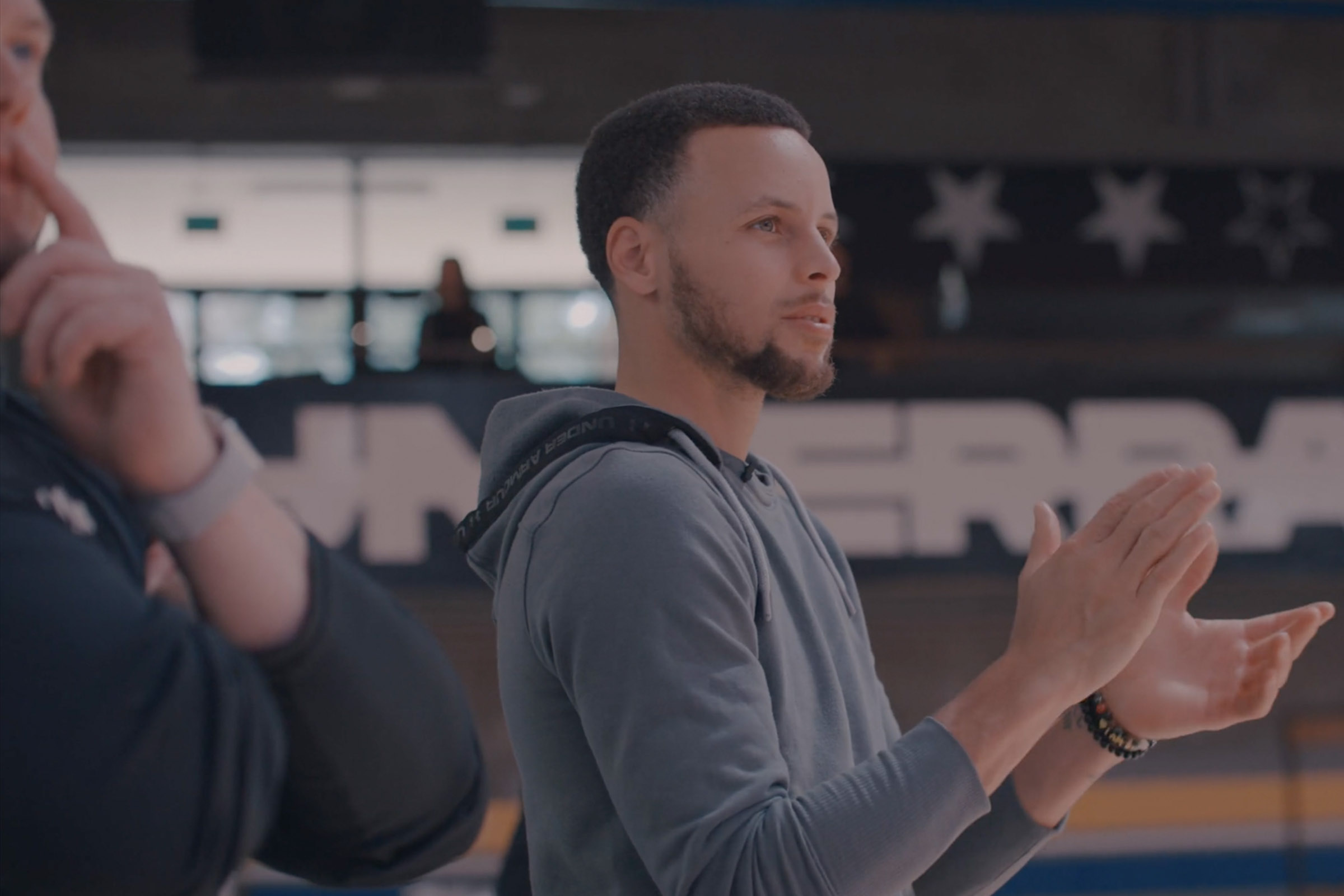 Athlete walking post-run in minimalist fitness photography for supplement brand