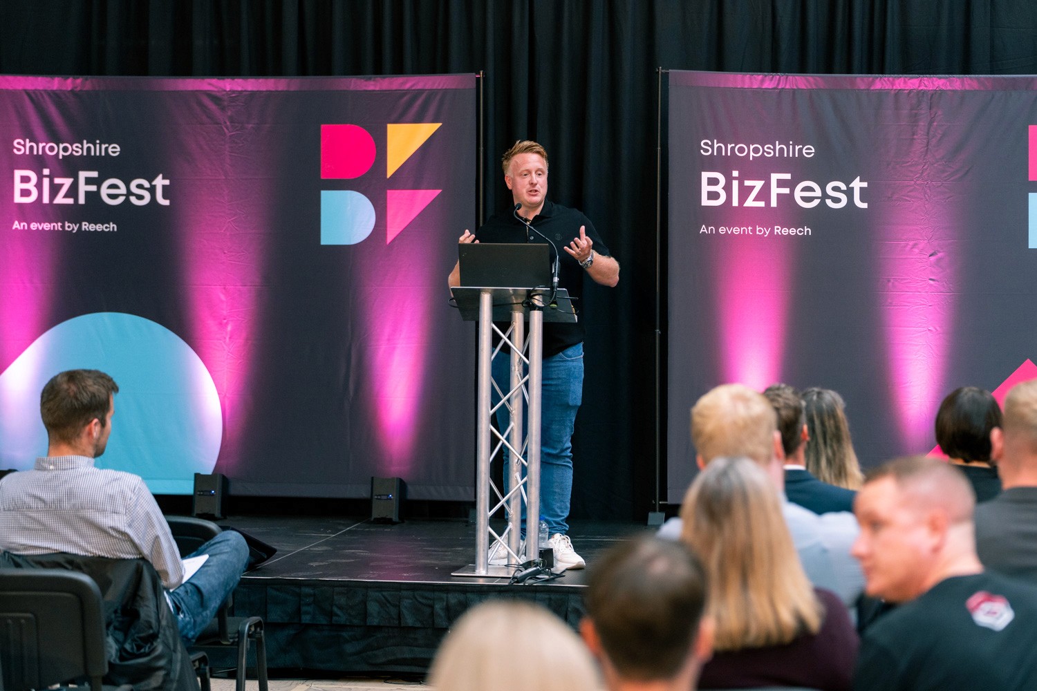 Rob Hughes speaking at Shropshire BizFest 2023 | Rob Hughes