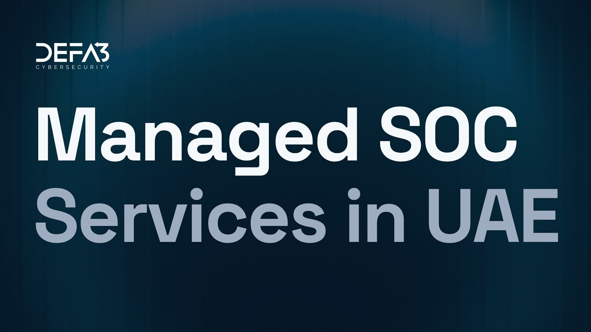 Managed SOC Services in UAE