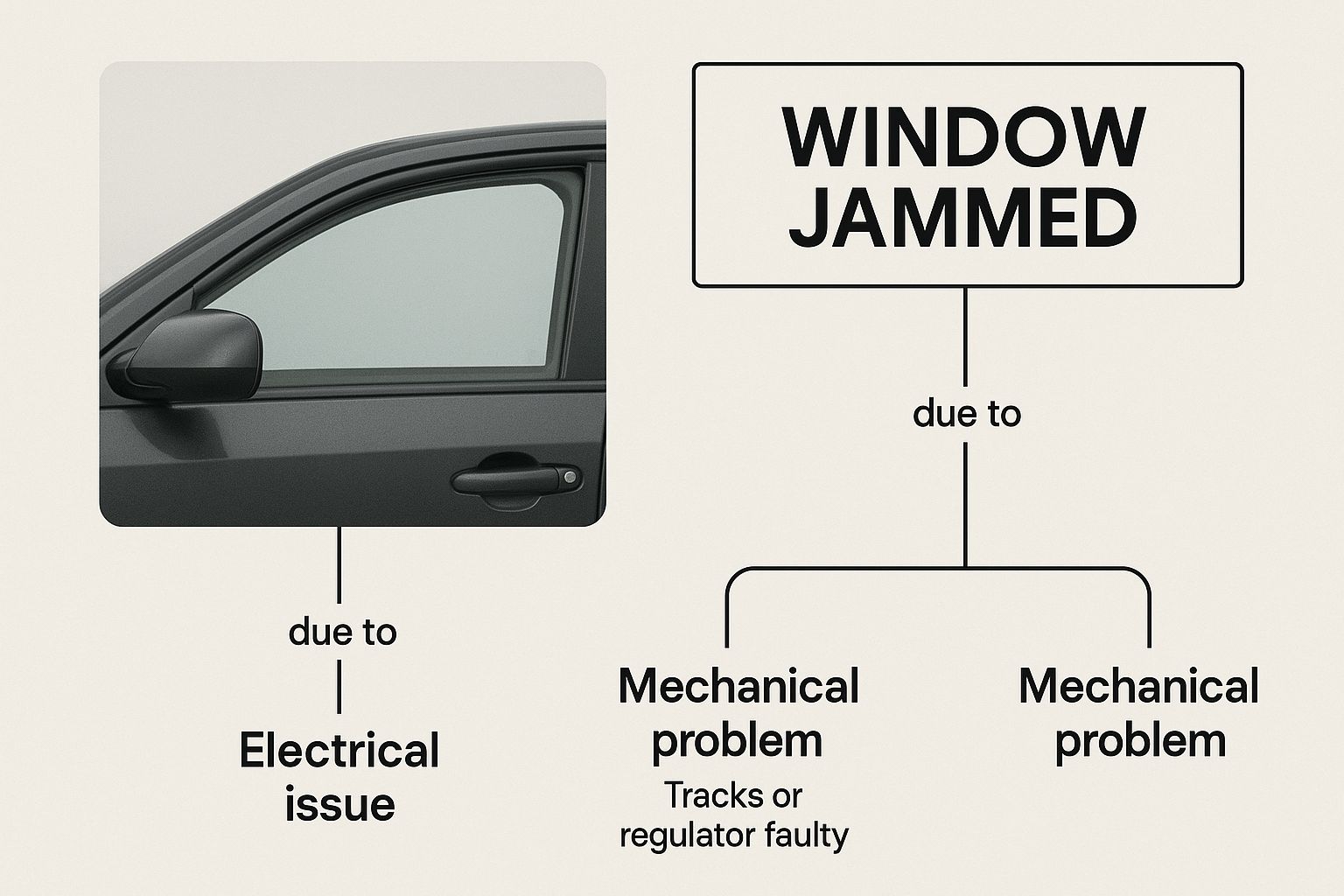 Infographic about power window repair near me