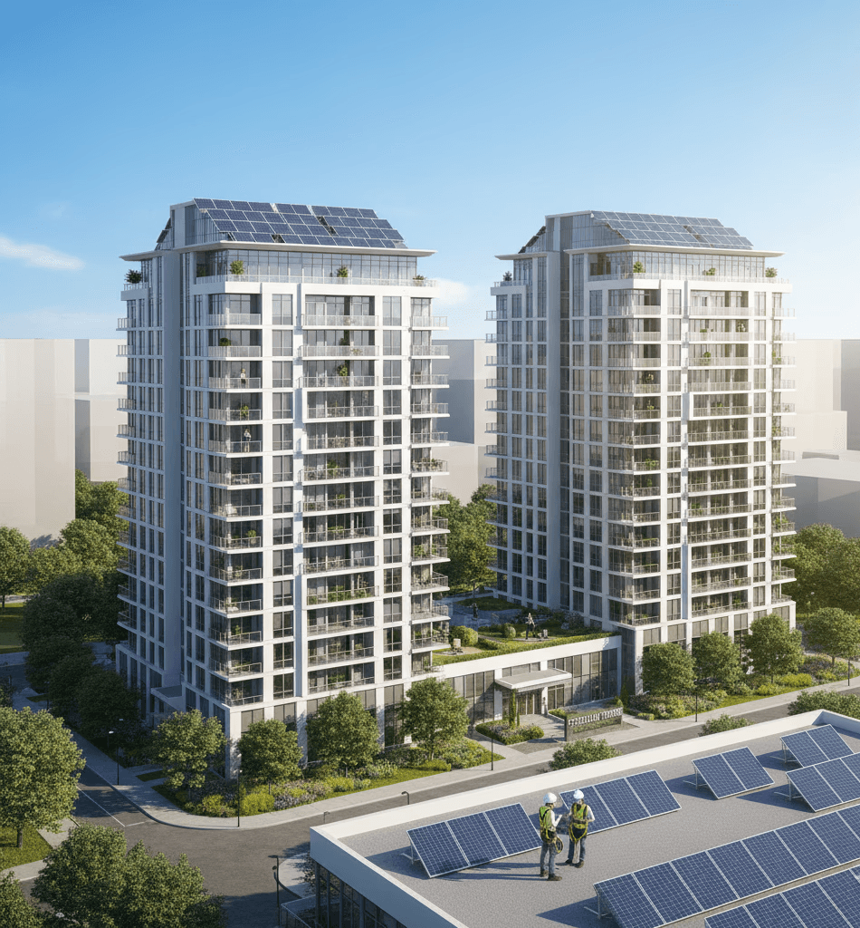 solar Project Celestial Towers Condominiums