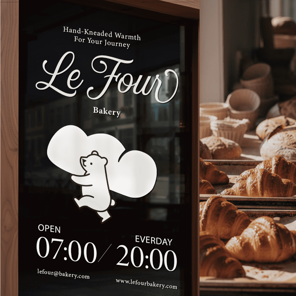 Pastel ice cream packaging design with retro typography on pink background