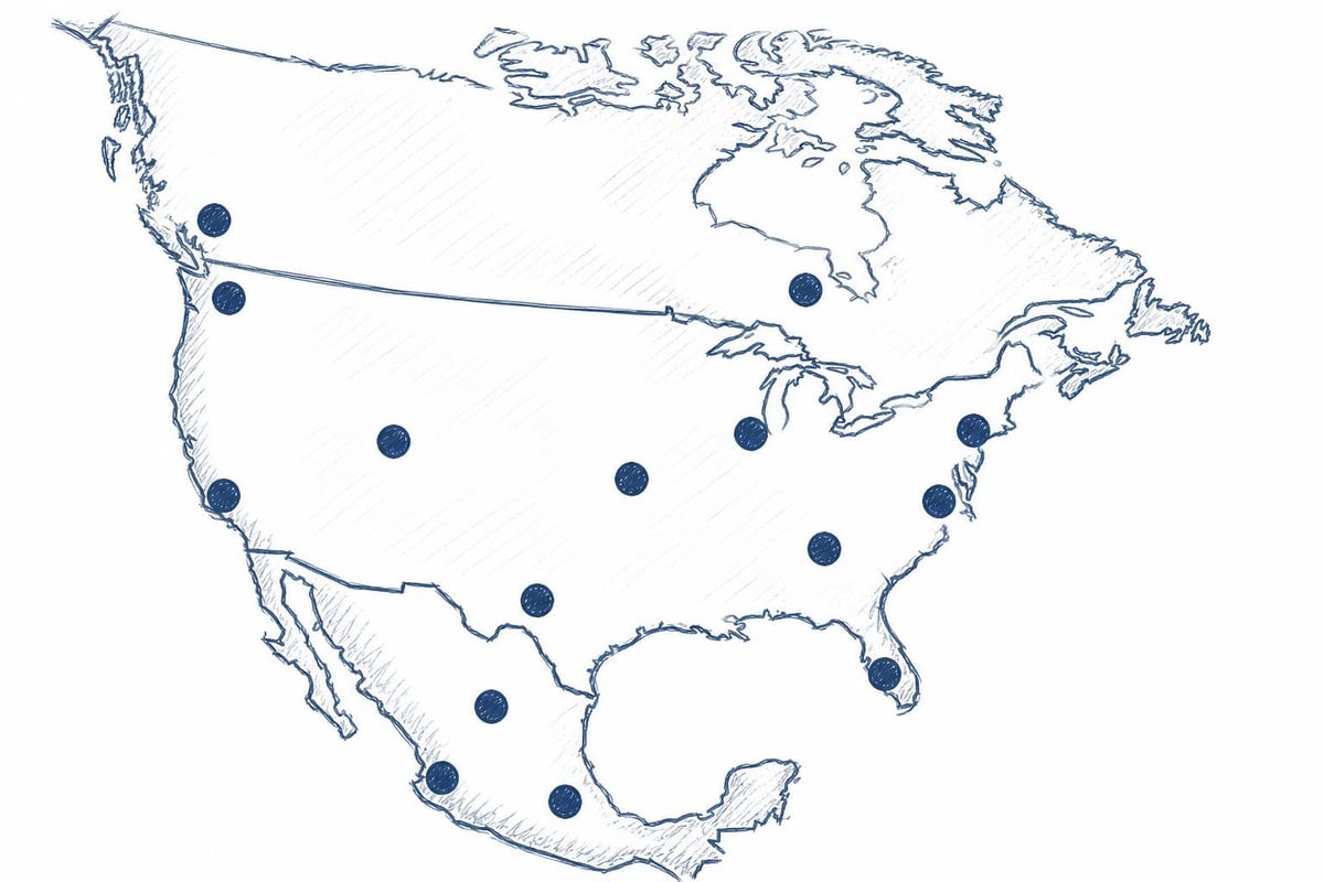 World Cup 2026 host cities across North America