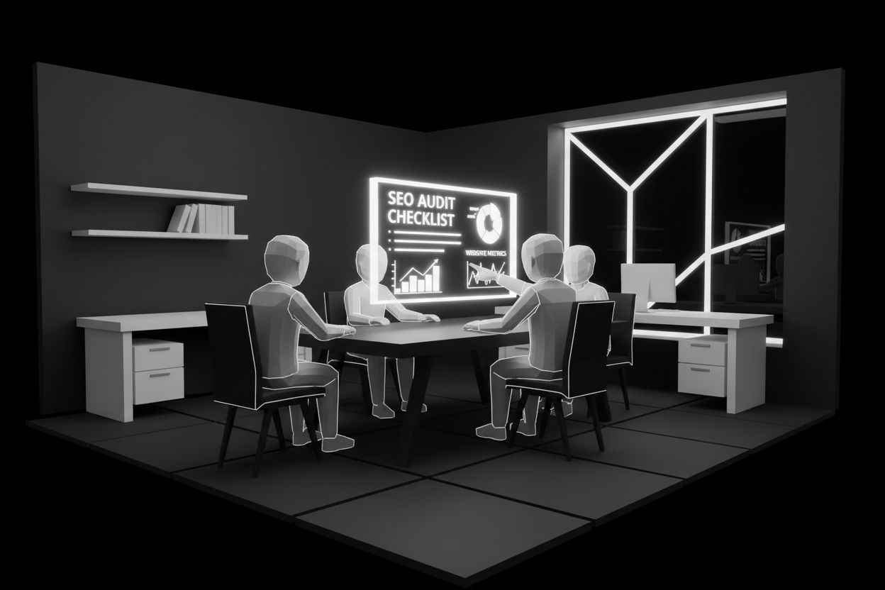 A team reviewing an SEO audit