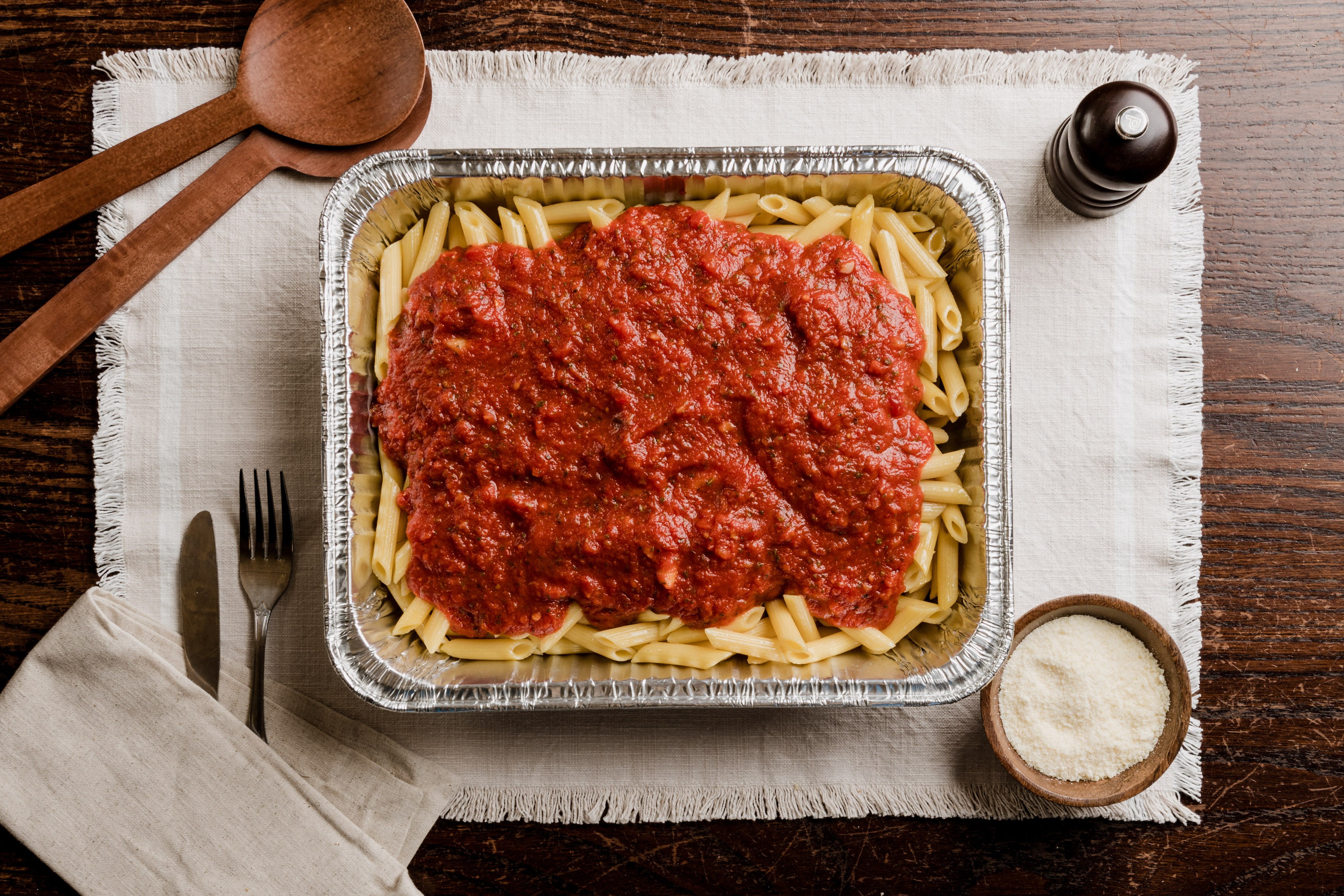 traditional tomato sauce and pasta at degidios 