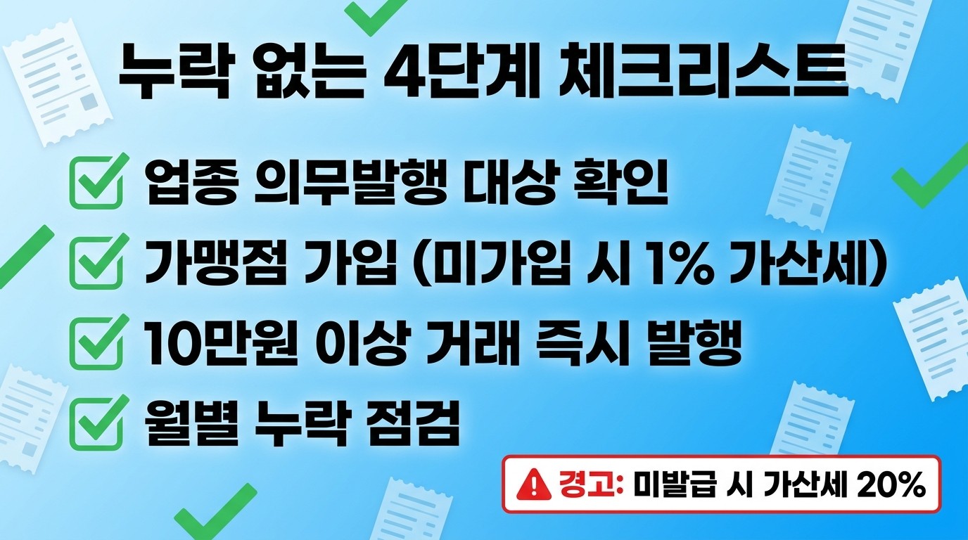 누락 없는 4단계 체크리스트