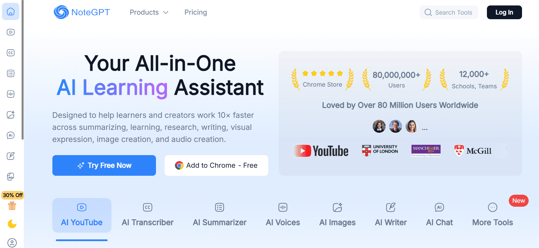 notegpt -  Eightify AI YouTube Summarizer