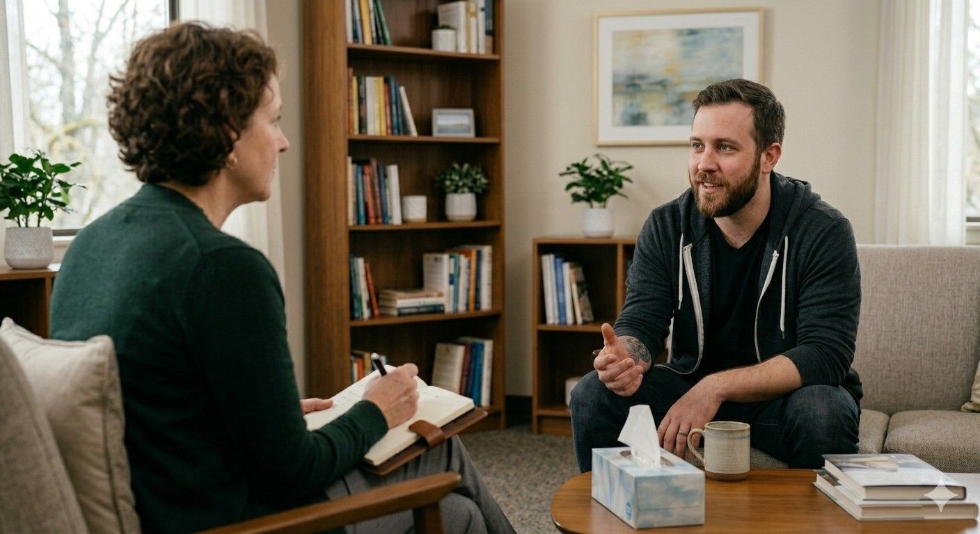 Therapy session of a person with Antisocial Personality Disorder