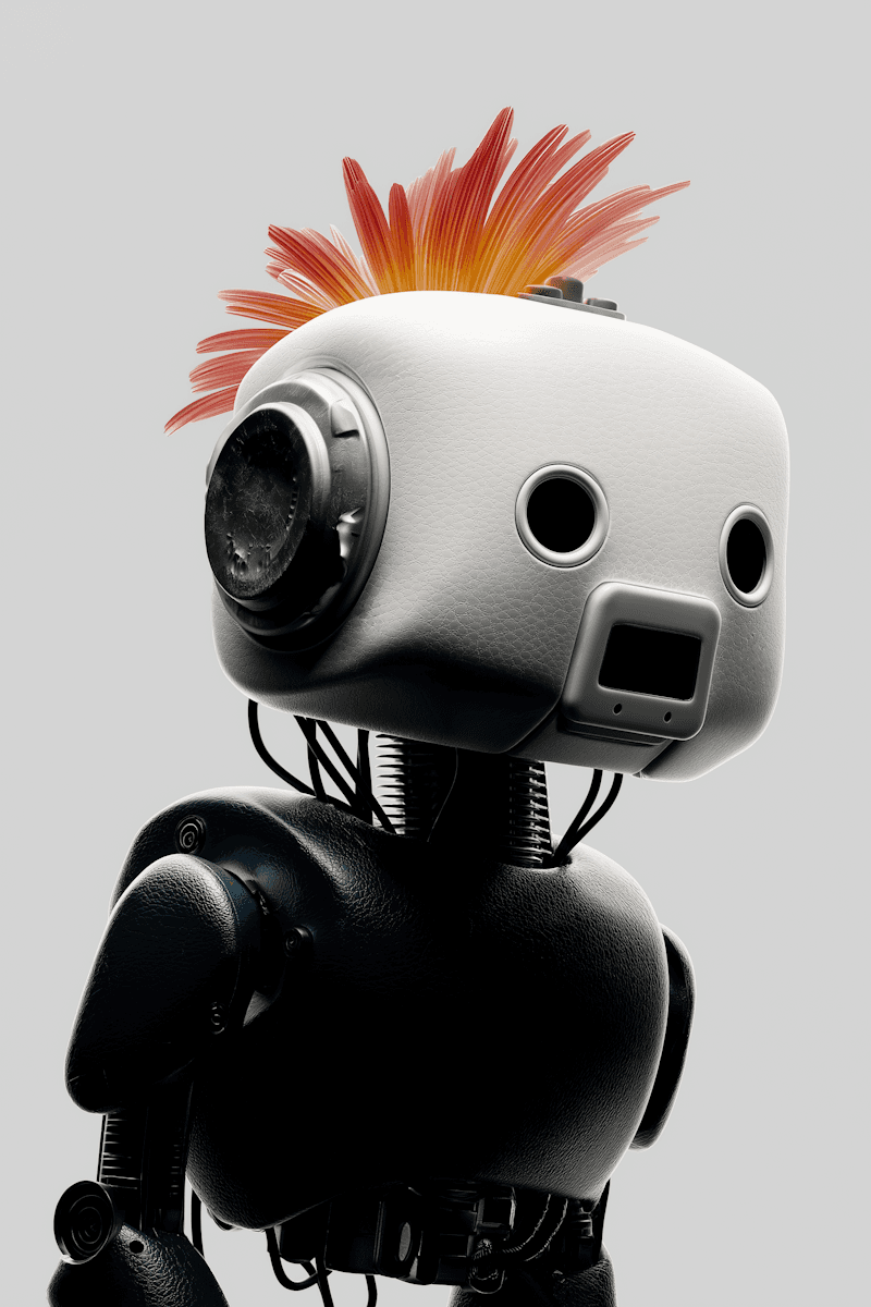  Stylized Robot Portrait