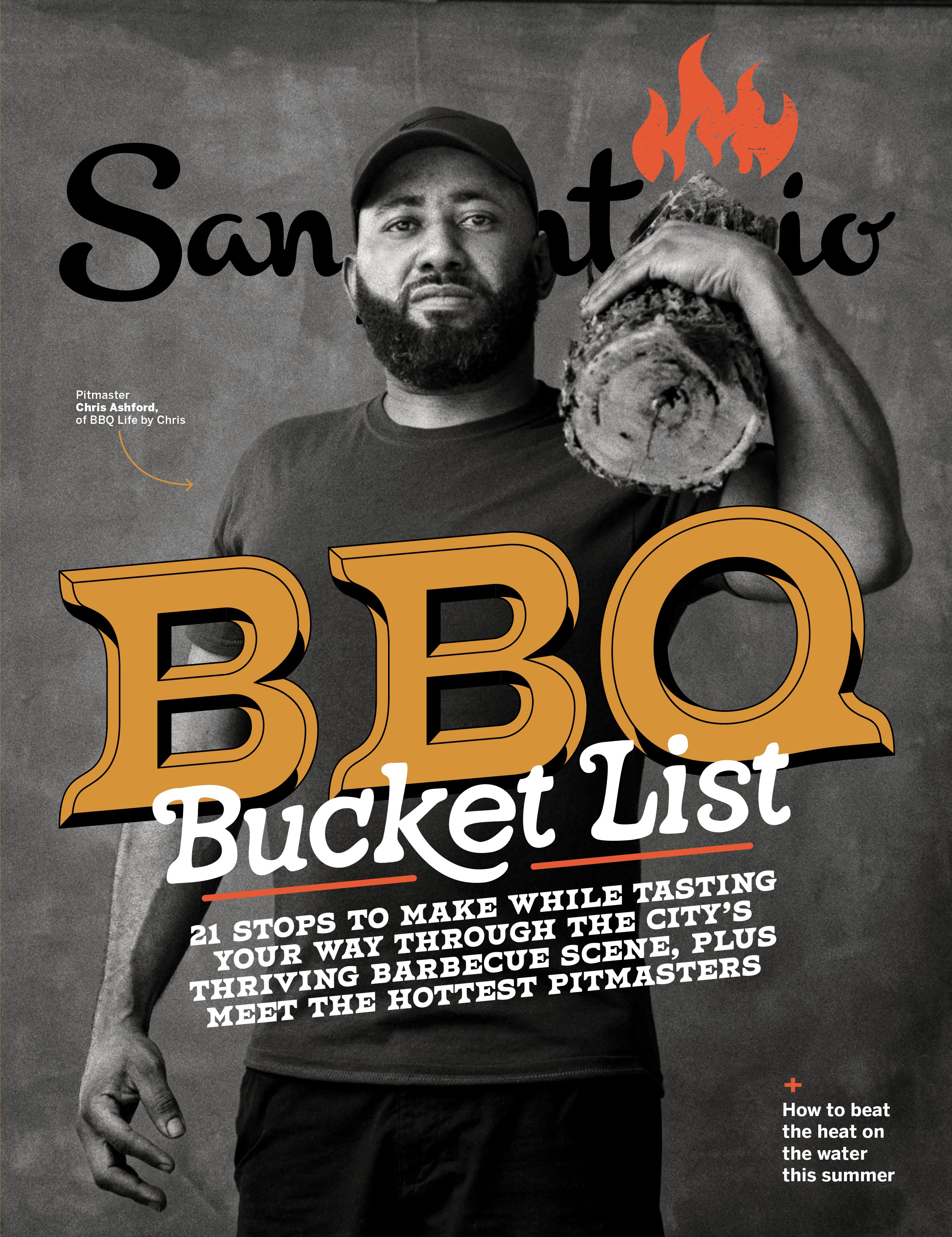 Cover for San Antonio Magazine for BBQ story