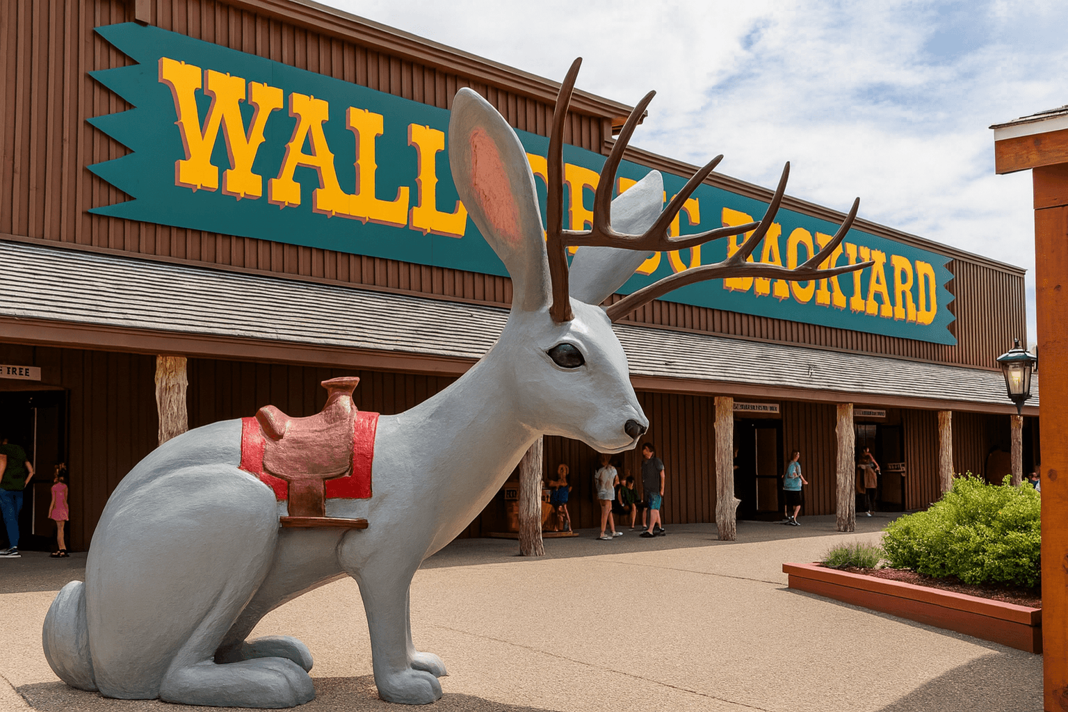 Jackalope at Wall Drug Backyard