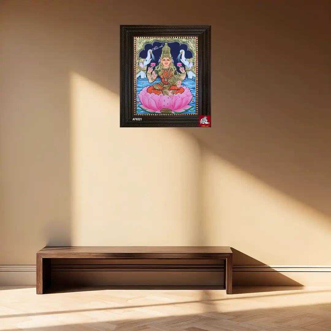 Tanjore painting of Goddess Lakshmi