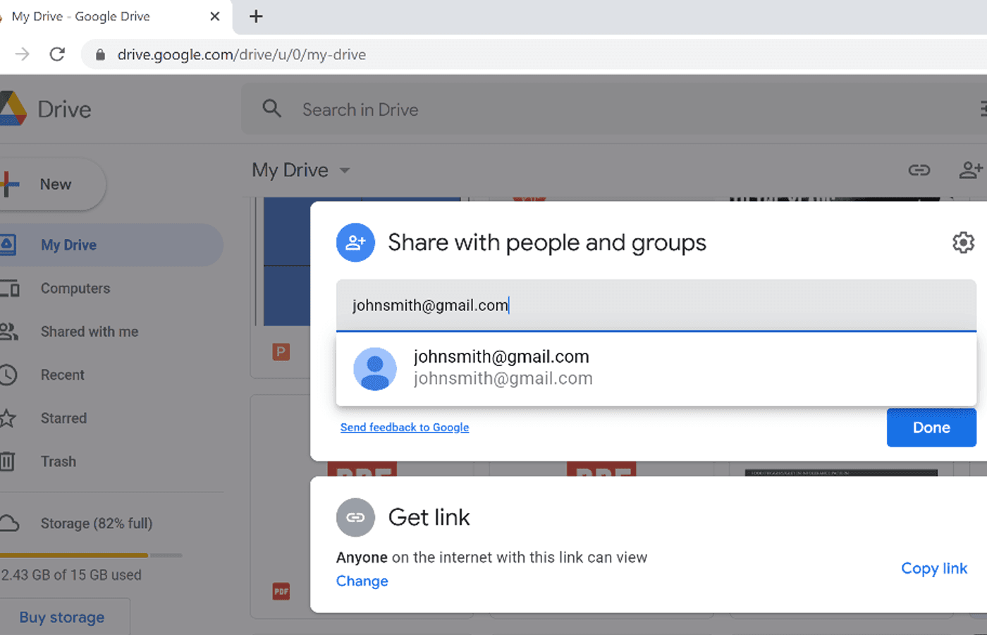 Use Invite-Based Google Drive Sharing