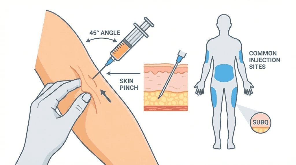 How to inject reconstituted tirzepatide subcutaneously with proper technique