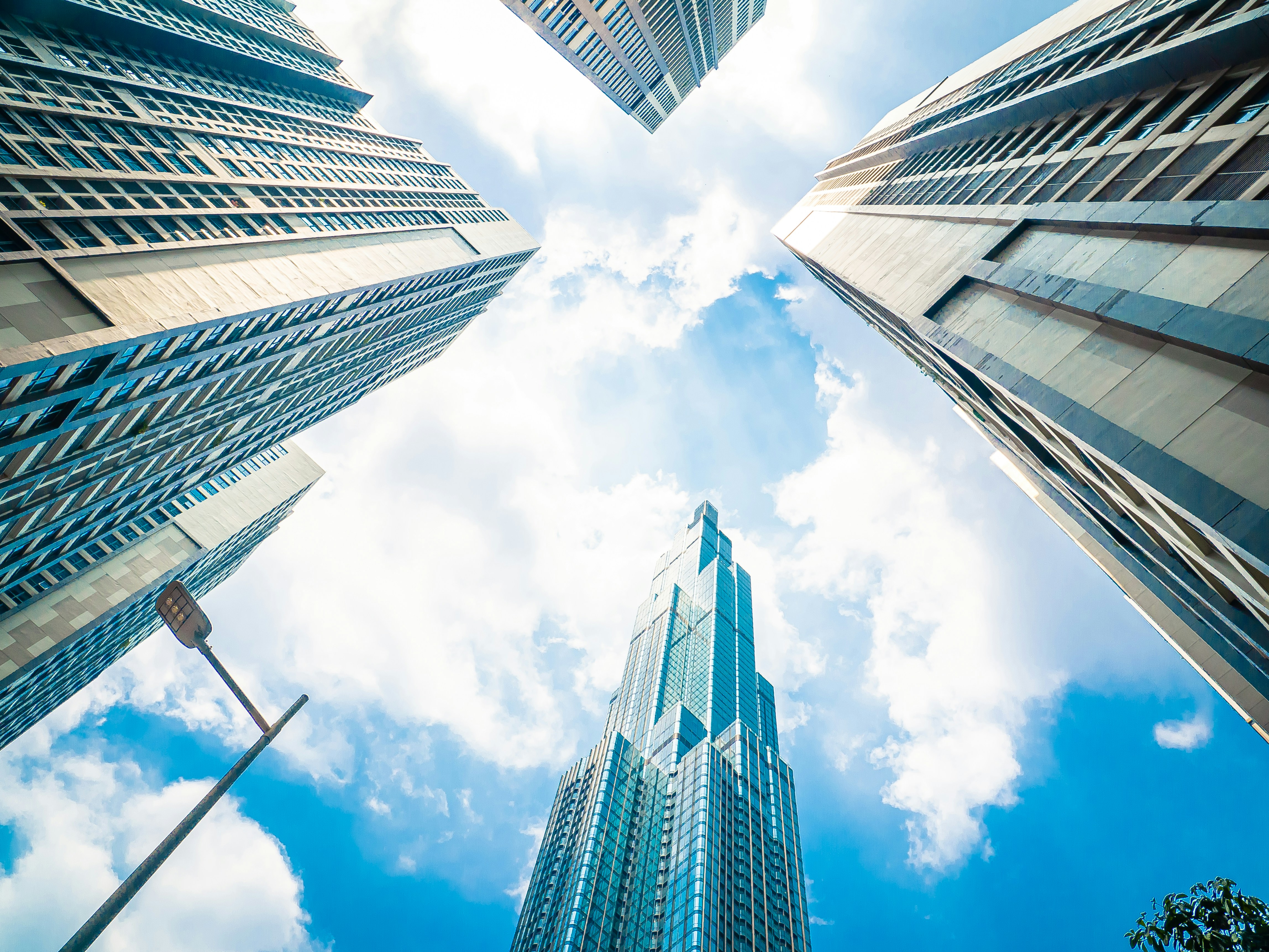 Ho Chi Minh city's Landmark 81 building viewed from the ground up