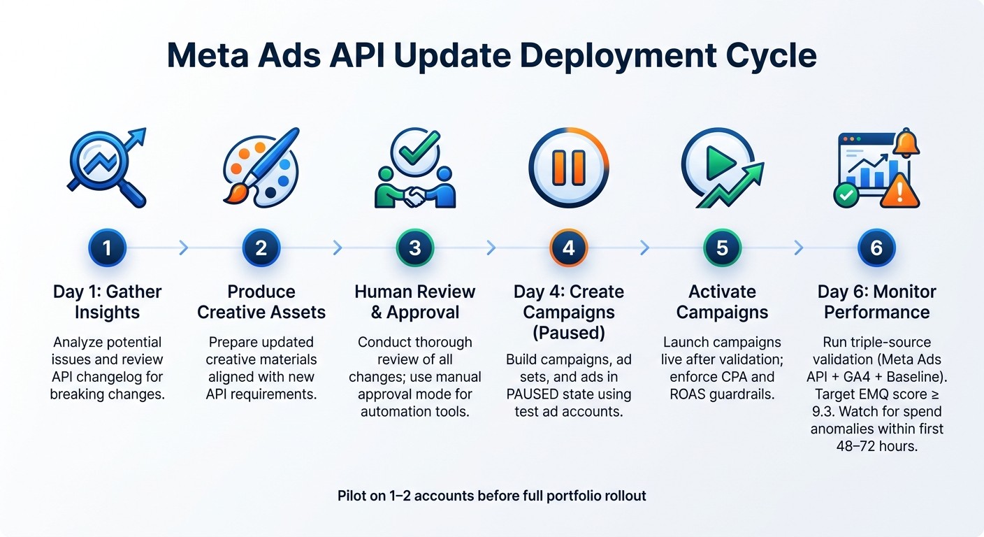Meta Ads API Update Cycle: 6-Step Deployment Process