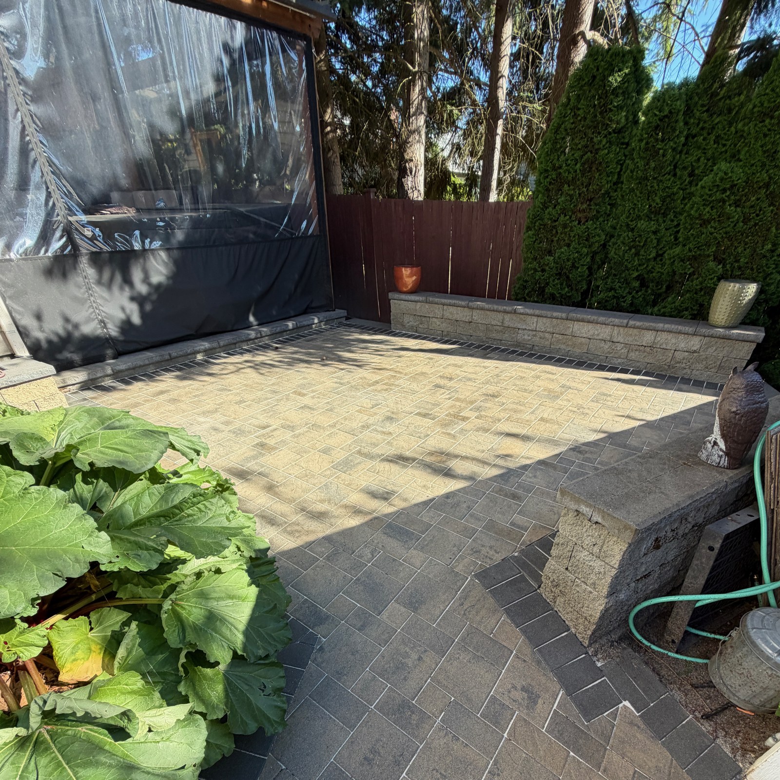 After: paver patio pressure washing & sealing by Peterson Property Services in Bothell, WA