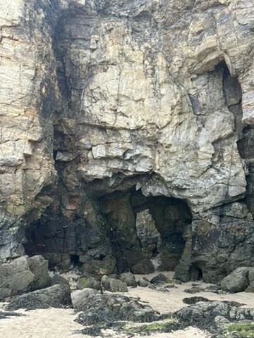 blue sky and white clouds over the sea