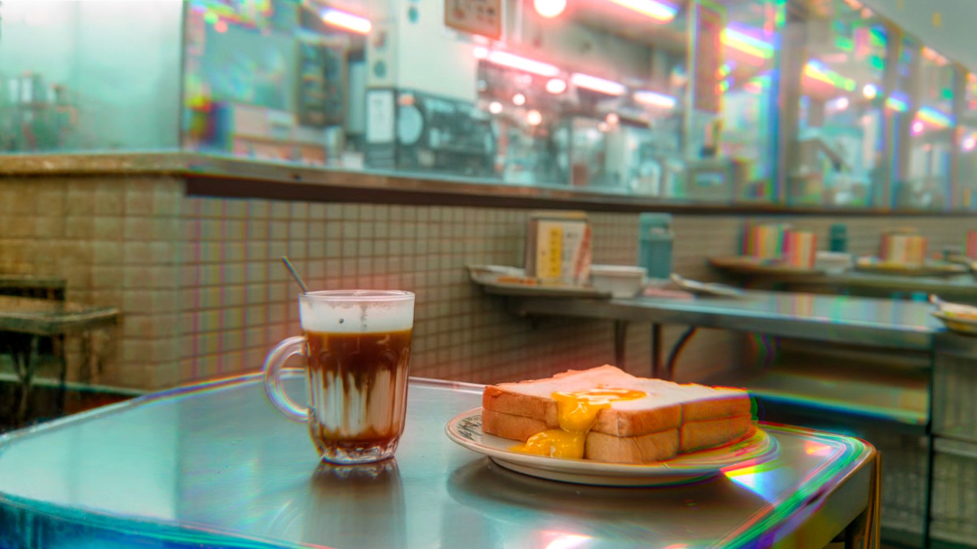 Photo with a warm golden color cast, showing how film stocks shift away from neutral color