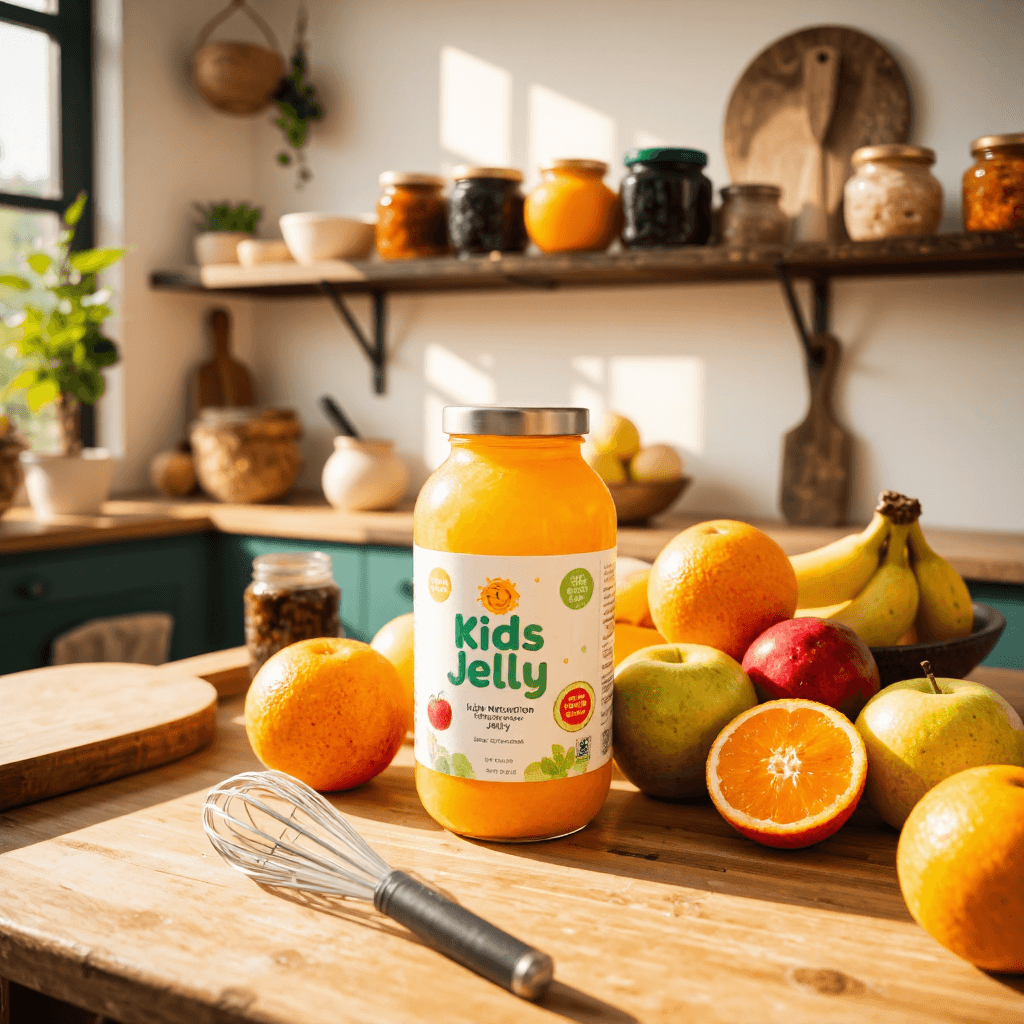 product photography of Kids Nutrition Jelly