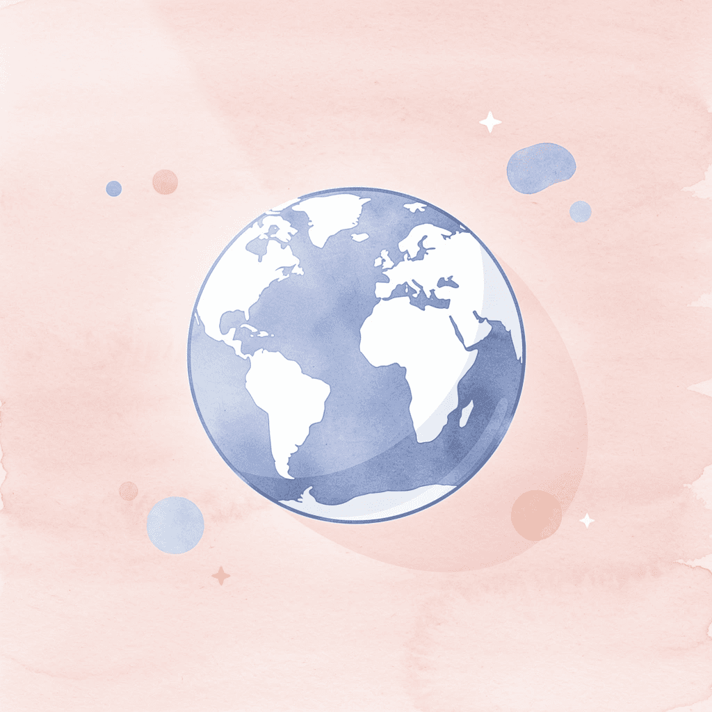 Globe icon representing Arabic-speaking countries worldwide