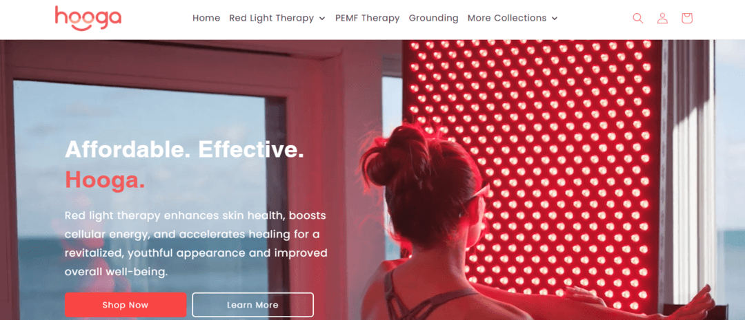 Hooga Red Light Therapy Panel for Face & Body