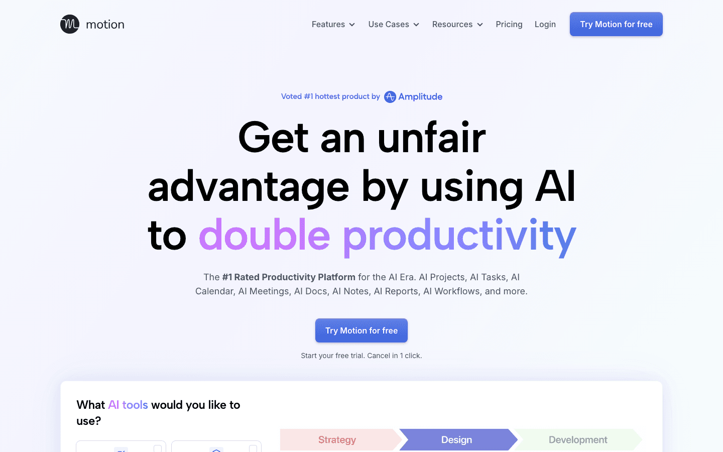 Motion website screenshot