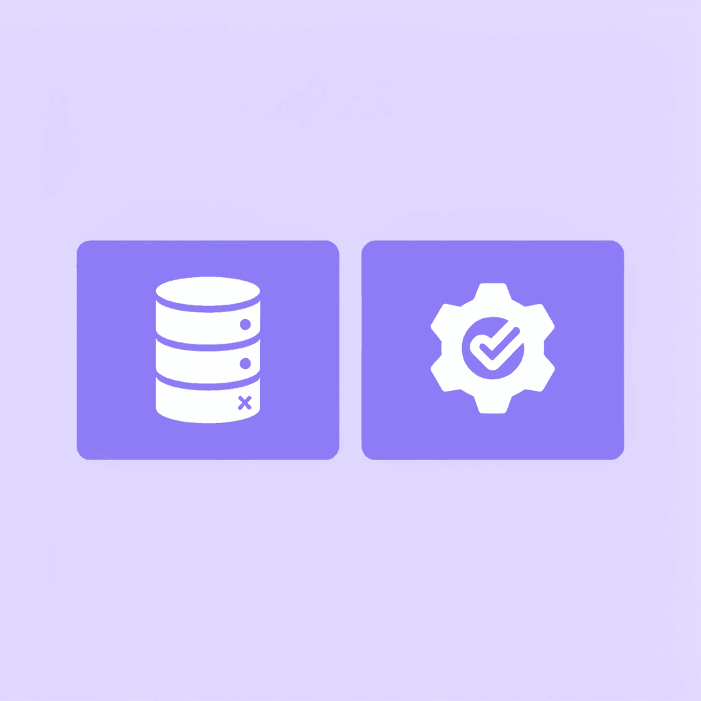 Before: static storage database; After: intelligent 24/7 automation system